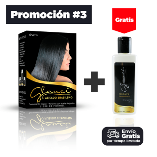 Promoción #3 - Cajita de alisado Glauci + Champú Free ¡Gratis!